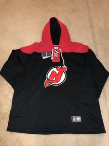 new jersey devils lace up hoodie