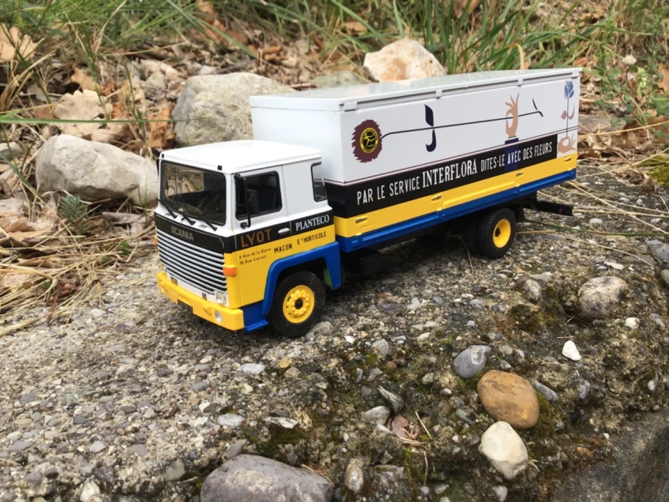 Camion Epoca Truck Scania Interflora Francia 1978 140 V8 Die Cast Model 1/43 - Immagine 4 di 4