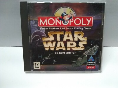 STAR WARS MONOPOLY PC GAME CD-ROM Edition By Hasbro Interactive