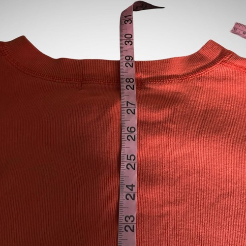 Polo Ralph Lauren Henley Shirt Mens XL Solid Orange T shirt Long Sleeve - Picture 6 of 7