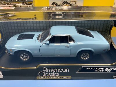 MOTOR MAX AMERICAN CLASSICS 1970 FORD MUSTANG BOSS 429 LIGHT BLUE
