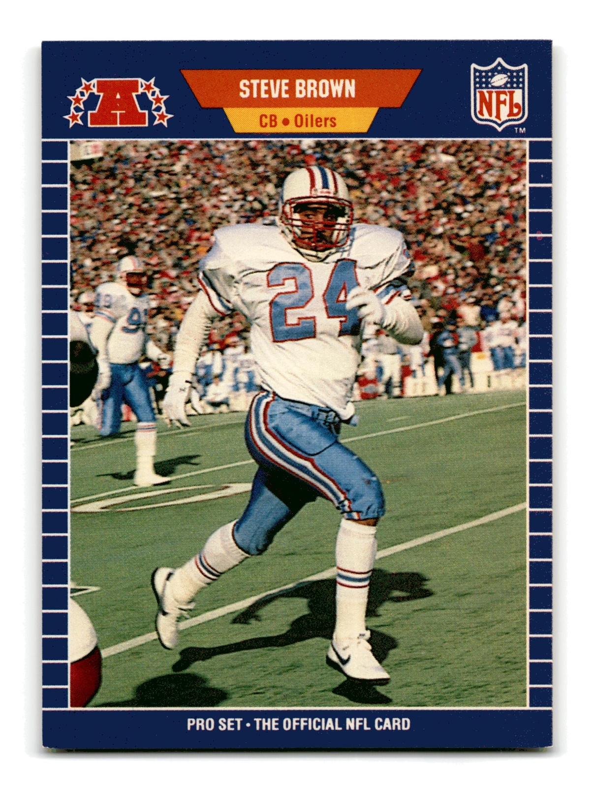 Steve Brown 1989 Pro Set #140 Houston Oilers NM-MINT