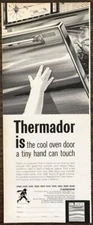 1962 Thermador Bilt-In Appliances Print Ad Cool Oven Door A Tiny Hand Can Touch