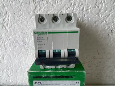 Schneider Electric 24467 C 13A C 60 Miniature Supplementary Protector Multi 9