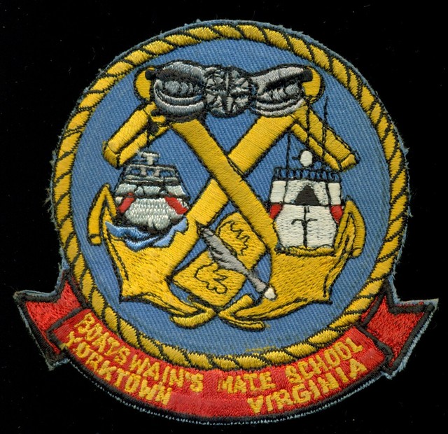 USCG Coast Guard Boatswain's Mate School Yorktown Virginia Patch N24