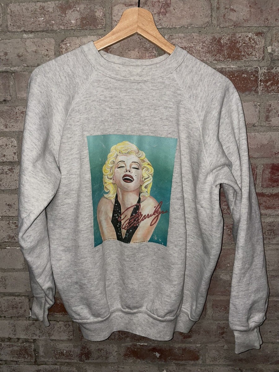 トップス 90s- marilyn monroe pullover sweat print Vintage 1990 Marilyn Monroe Sweatshirt Pullover Crewneck