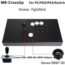 FightBox M8-CrossUP Arcade Controller for PC/PS/Switch – SOCD Friendly