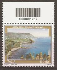 2009 ITALY Barcode TOURISM COSTA DEGLI DEI MNH** 1257