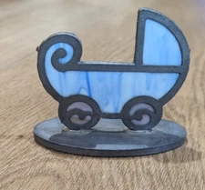Carr Stained Glass Blue Stroller Holds