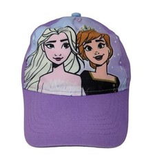 Disney Frozen II Girl's Snapback Hat Purple Size OSFM Elsa Anna Graphic Logo