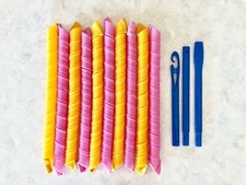 Super extra long and wide spiral hair curlers 28 inches long NEW