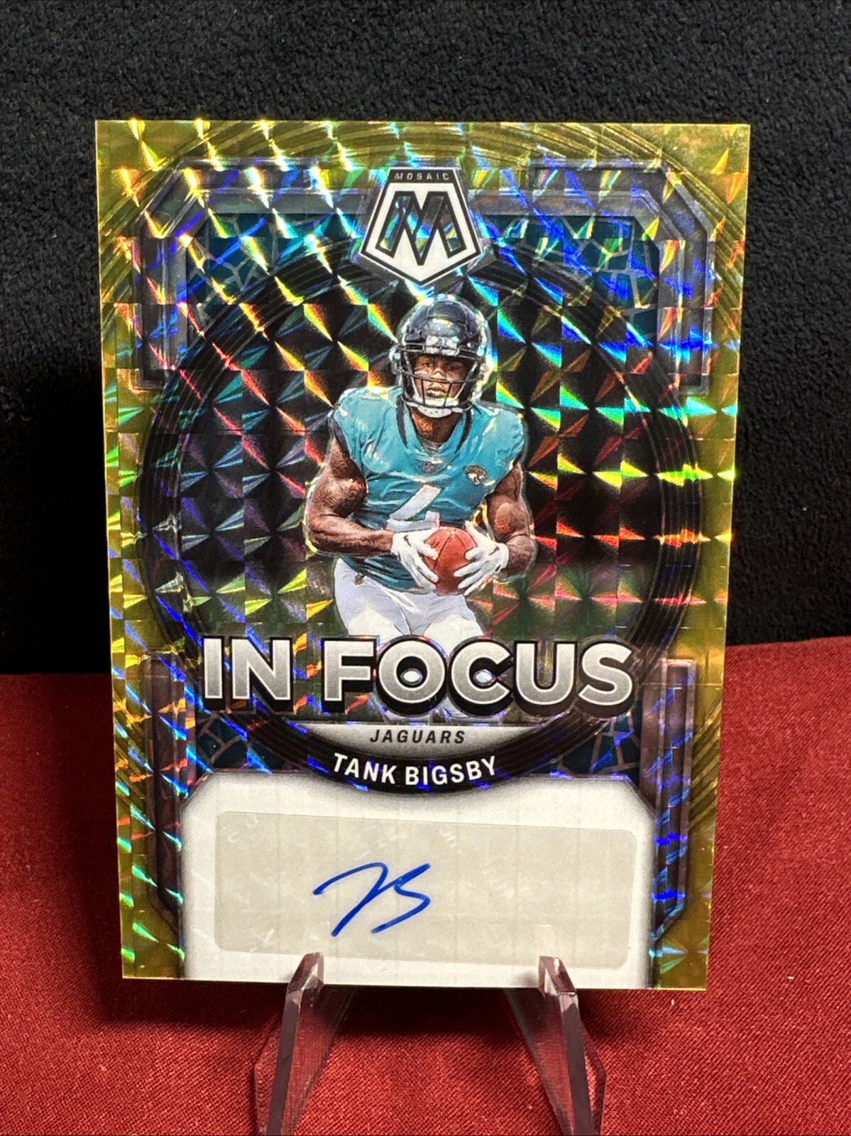 TANK BIGSBY 2023 Mosaic In Focus Auto Rc Gold #/10 JAGS *SEE PICS*