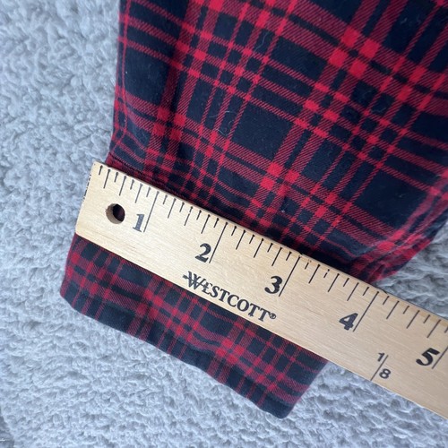 RALPH LAUREN Vintage 90’s Blake Shirt Red Black Plaid Men's Large Hong Kong - Picture 11 of 12