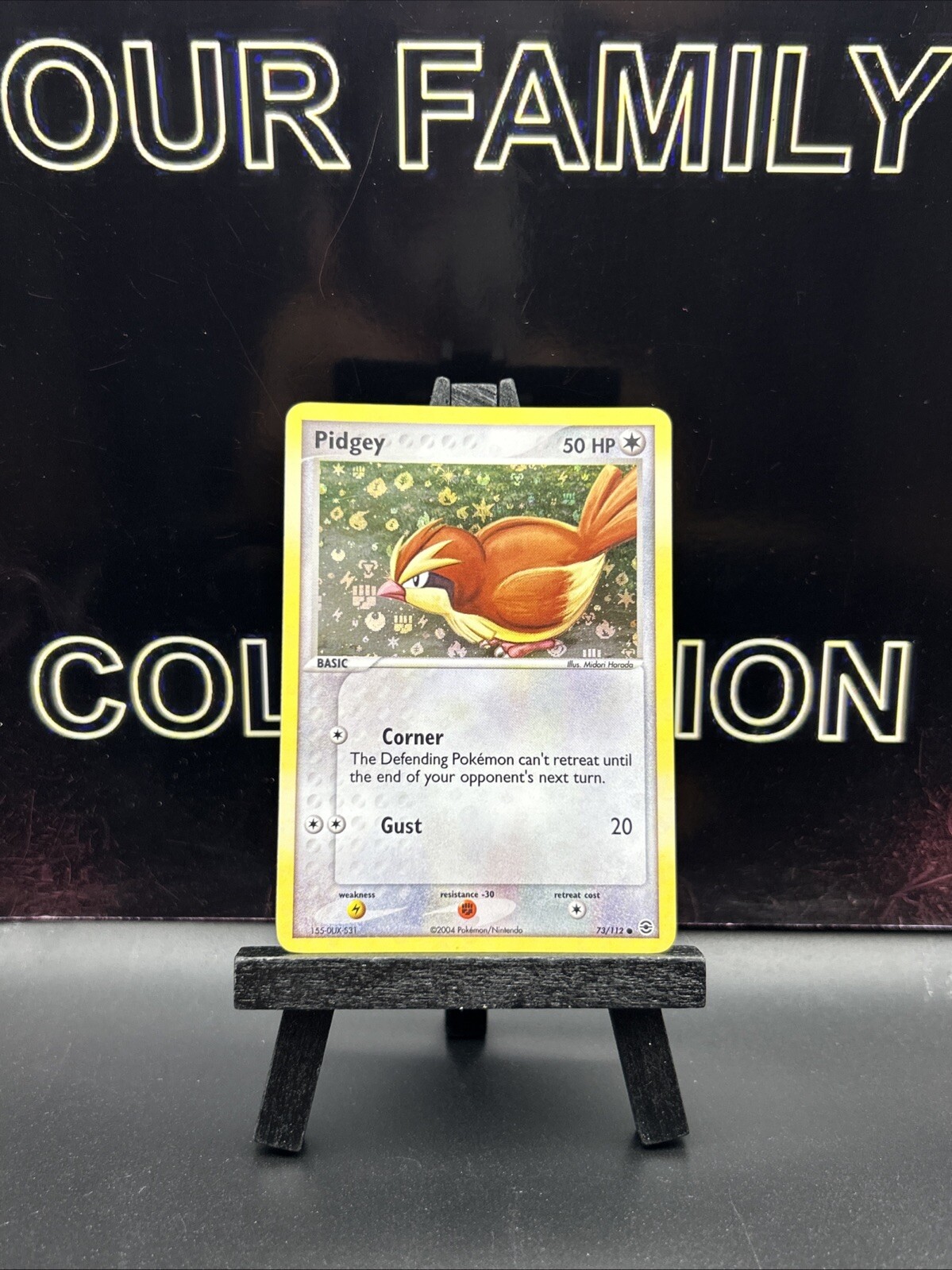 Pidgey - 73/112 - 2004 Pokemon Card - Hidden Legends - Holo/LP