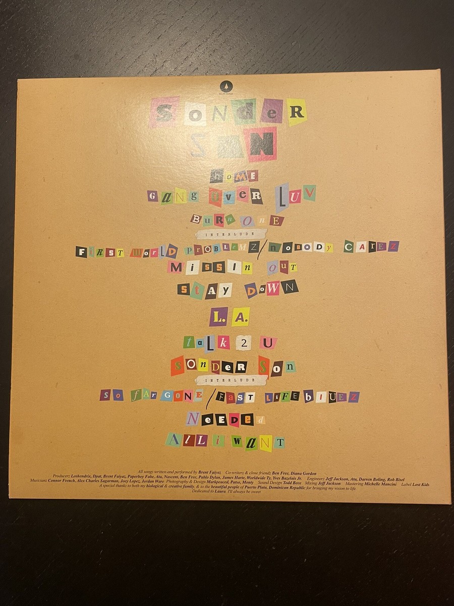 Brent Faiyaz Sonder Son Vinyl Red [Original Pressing Limited