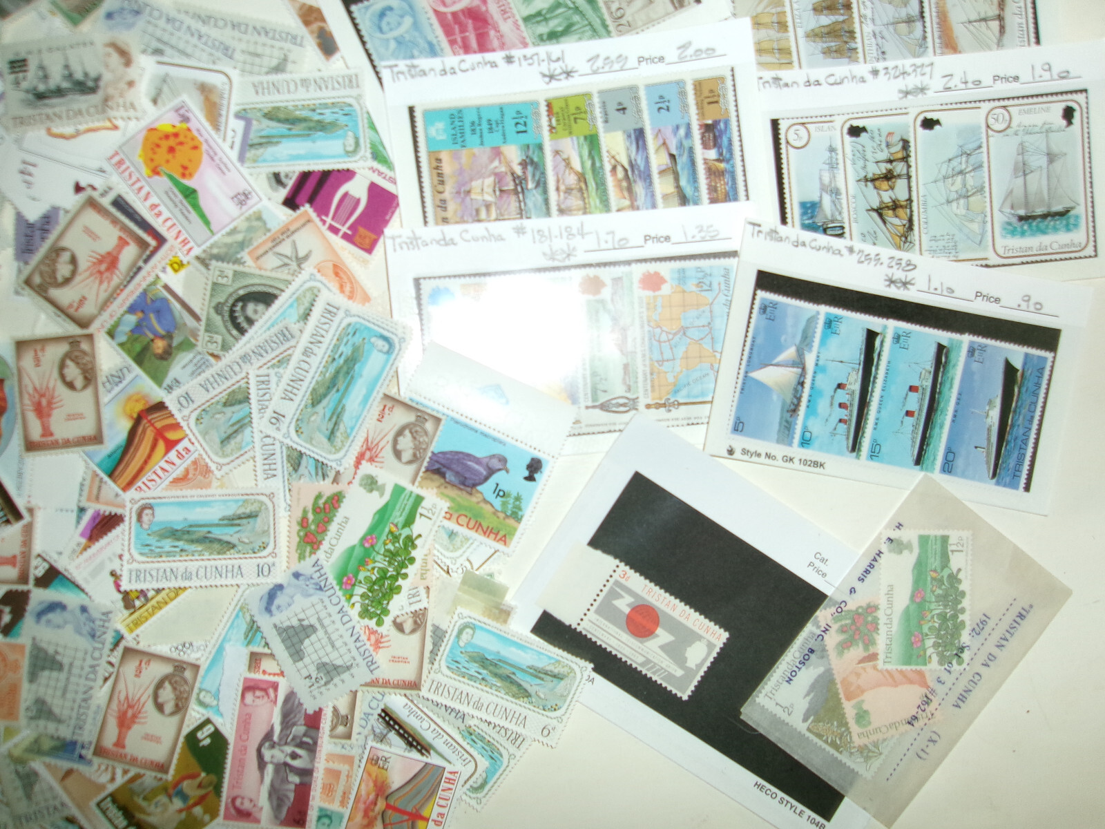 100s OF TRISTAN DA CUNHA STAMPS COLLECTION UNCHECKED DEALERS LOT ID