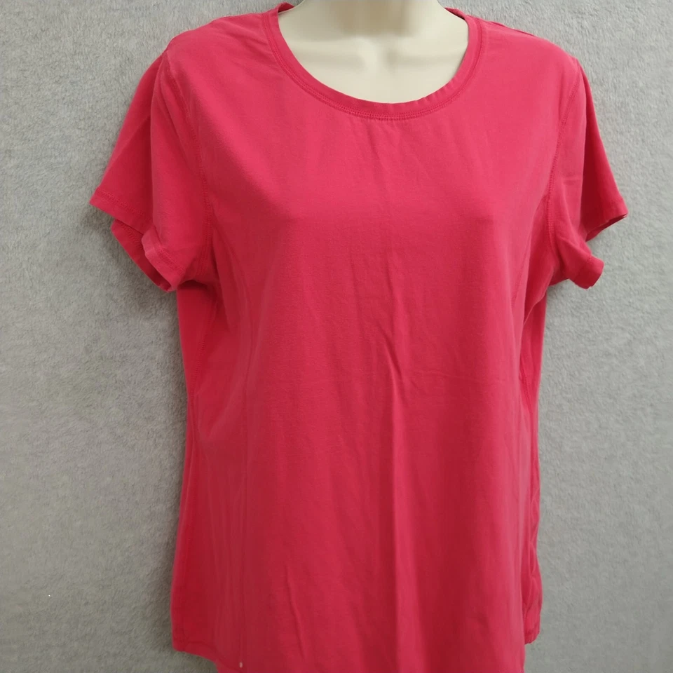 Camiseta Top Danskin Now Mujer Talla XL Rosa Manga Corta Camiseta Activa Entrenamiento Foto 4 de 4