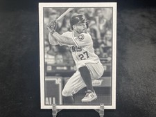 JOSE ALTUVE 2019 BOWMAN HERITAGE #53VR44 BASE BLACK & WHITE PARALLEL SP / ASTROS