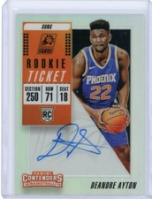 2018-19 Panini Contenders Basketball Premium Rookie Auto #102 Deandre Ayton 