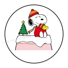 30 CHRISTMAS ENVELOPE SEALS LABELS STICKERS PARTY FAVORS 1.5" ROUND