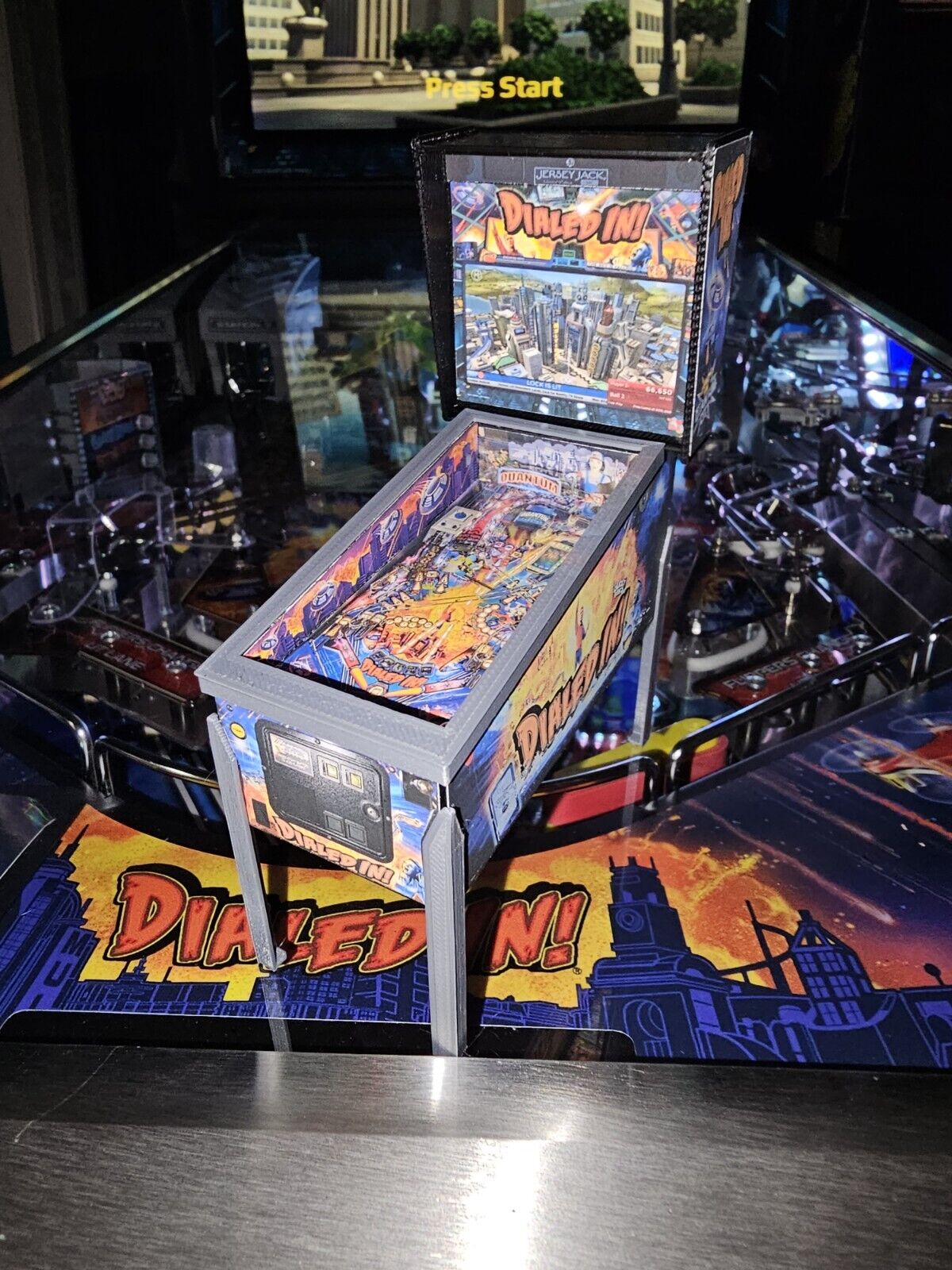 Miniatura Pinball Colecionável Rally Taito Escala 1/12 - EV