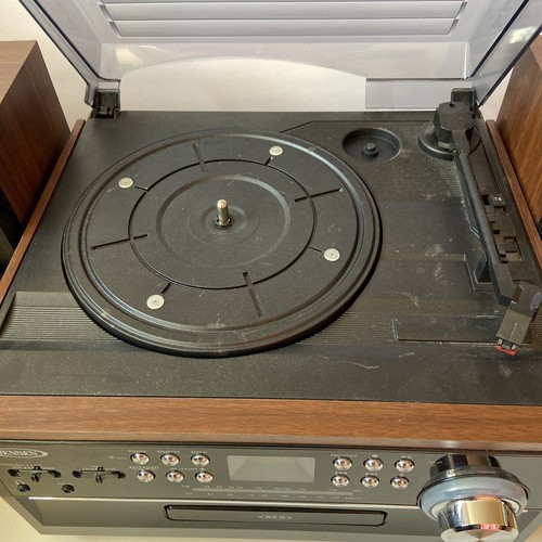 Jensen CD Cassette Record Player Spectra Merchandising JTA-475 Turntable - Picture 3 of 7