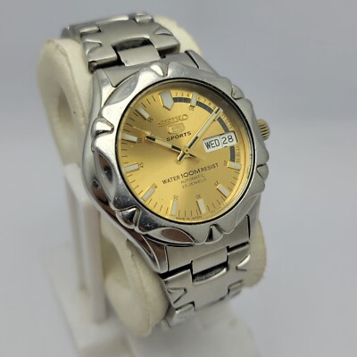 Seiko 5 Sports 7S36-00M0 Day/Date Automatic Vintage Men's Watch | eBay