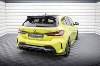 Heck Ansatz Flaps Diffusor FüR V.8 BMW 1Er M-Paket / M135I F40 Schwarz Hochglanz