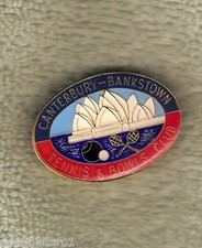 CANTERBURY BANKSTOWN TENNIS & BOWLS  CLUB LAPEL BADGE