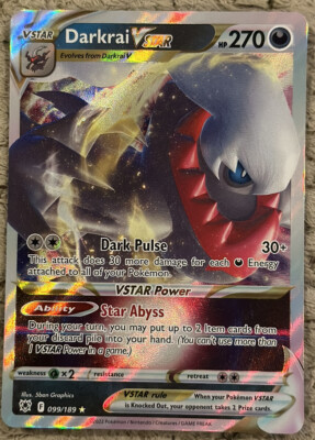 DARKRAI VSTAR 099/189 FULL ART -ASTRAL RADIANCE POKEMON- MINT
