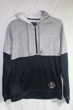 AND1 Hoodie Legendary Basketball Navy And White small 1/2 Zip Pullover