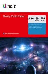 paper inkjet 260gsm glossy thick a3 60sheets 13x19 plus