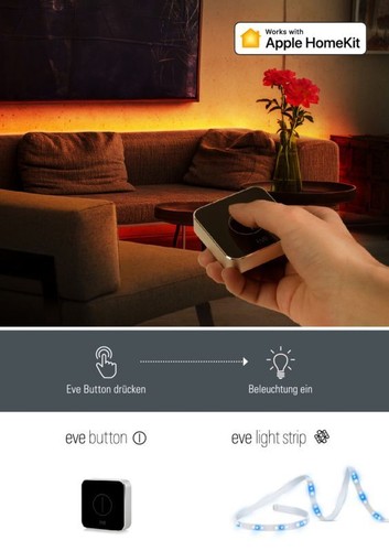 Eve Light Strip - smarter LED-Lichtstreifen wh/farbig dimmbar Apple HomeKit - Bild 15 von 16