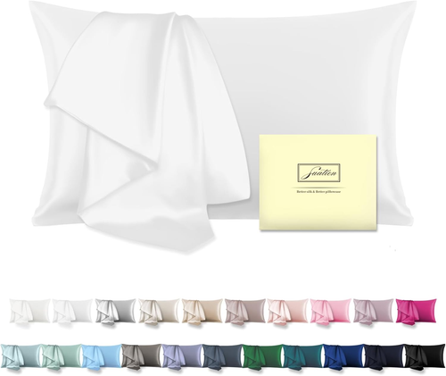 Mulberry Silk Pillow Cases Standard Size Silk Pillowcase for Hair and Skin with