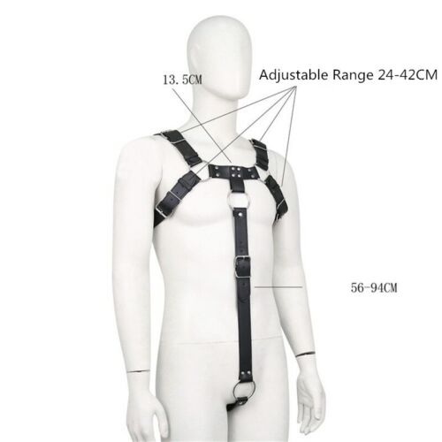 Gay Body Harness Leder Dessous Sex Brustgeschirr Gürtel Gurt - Bild 4 von 17