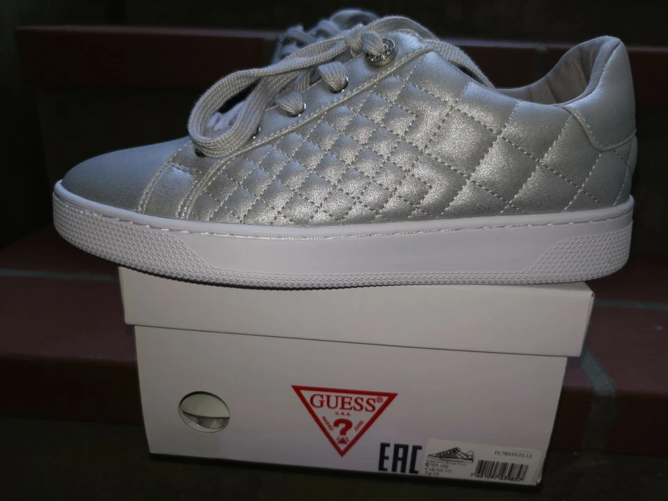 SNEAKER DONNA GUESS SILVER NUOVE - Immagine 3 di 4