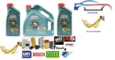 KIT TAGLIANDO 6 LT OLIO CASTROL 5W40+ 4 FILTRI NISSAN X-TRAIL T30 2.2 DCI 136CV