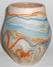 Native American NEMADJI POTTERY 5" tall Vase MADE IN USA