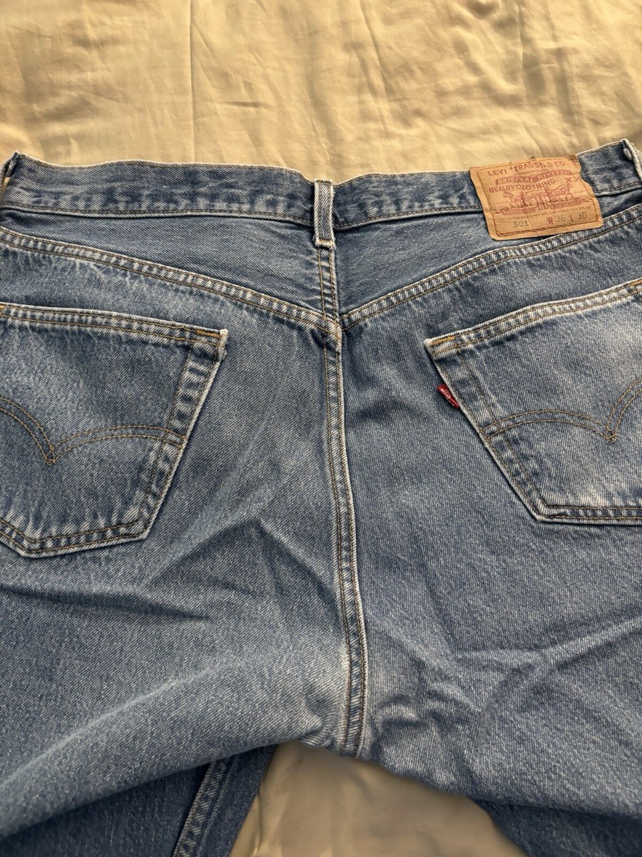 Levi 501 XX 90s 36 x 30 blue jeans no tags inside MADE IN Levi 501 XX 90s 36 x 30 blue jeans no tags inside MADE IN