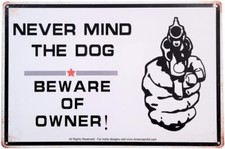 AMERICAN WIT Tin 12 x 8 Sign (NEVER MIND THE ...