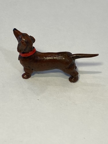 Vienna Bronze Cold Painted Dachshund Dog Mini, Very Fine, Maker’s Mark Antique - Picture 3 of 9