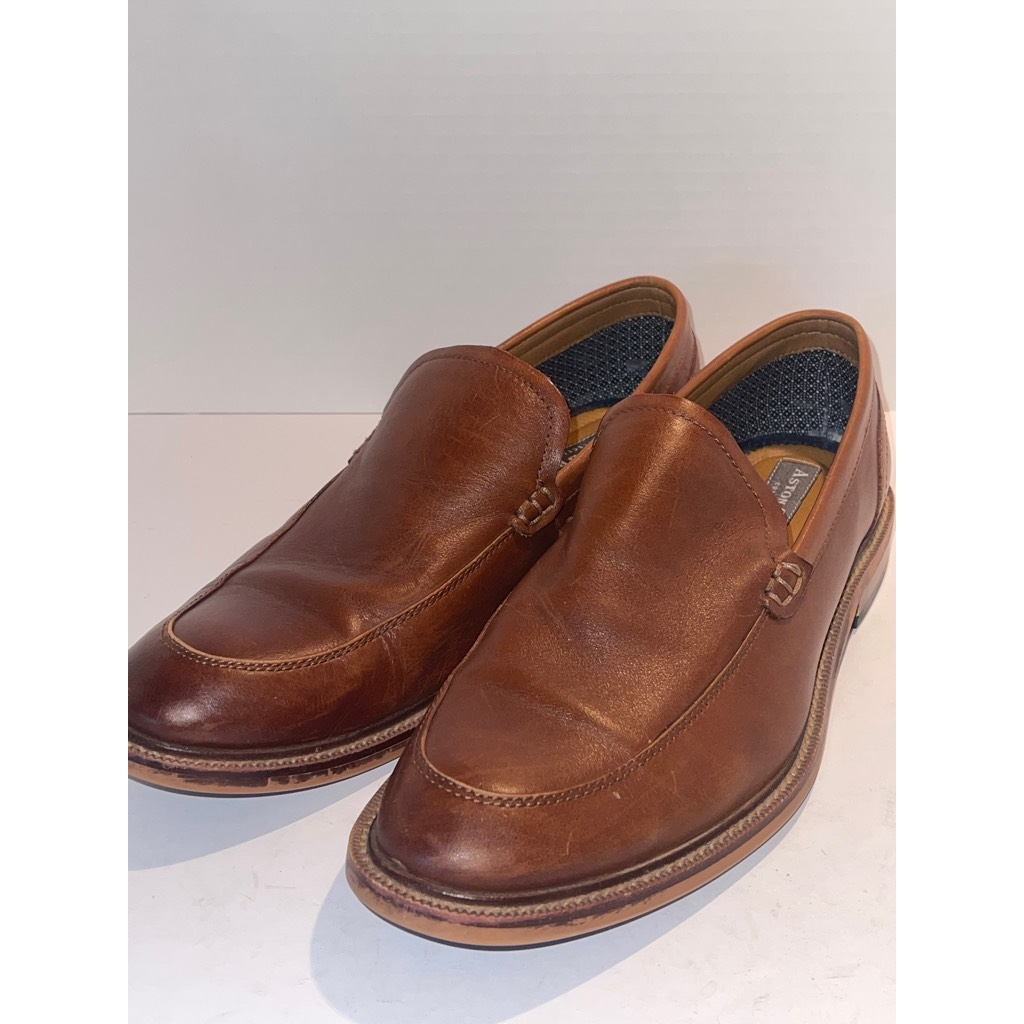 Mens Salkin Loafer Dress Shoes Brown 