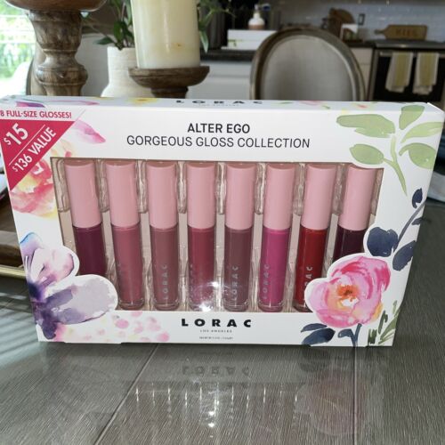 8 -LORAC Alter Ego Lip Gloss Collection 0.13 oz Full Size Brand New In Box