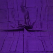 Vintage Purple 100 Pure Silk Handloom Sari Remnant 5YD Craft Fabric Silk Scrap