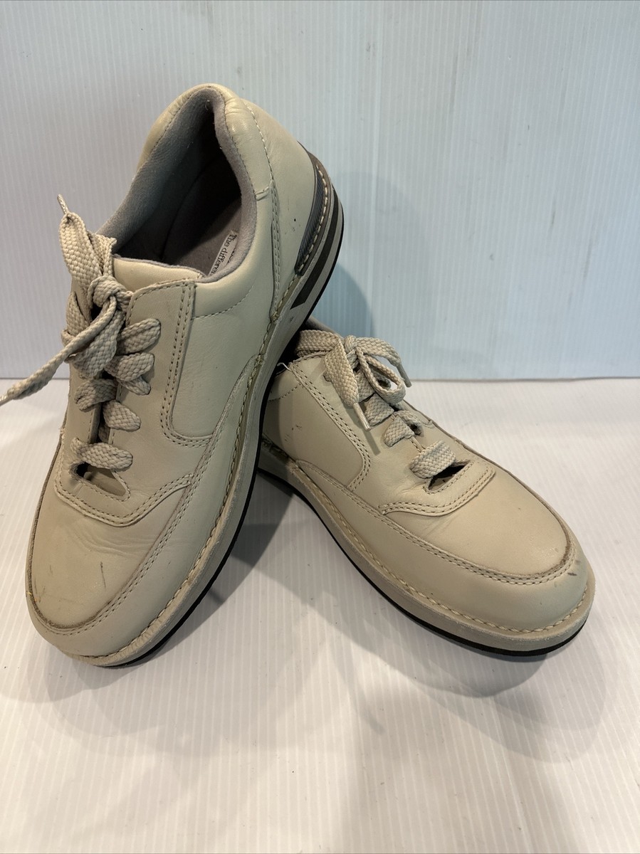 Hush Puppies Shoes Mens Lace Up 78040-6 Sport Cream Rice Leather