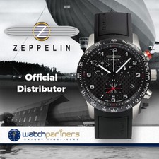ZEPPELIN Night Cruise Swiss quartz chrono watch 42mm case Black dial 7294-4 KB