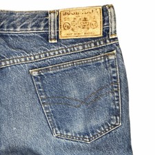 Vintage BUGLE BOY Blue Jeans Relaxed Fit Taper Leg - Size 34 X 32 tag 32 X 31 