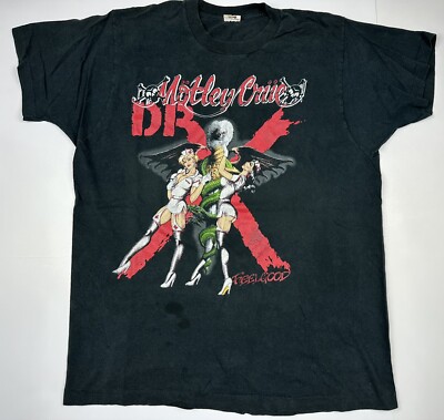 Vintage Motley Crue Shirt Dr Feelgood Concert Tour T-Shirt (See