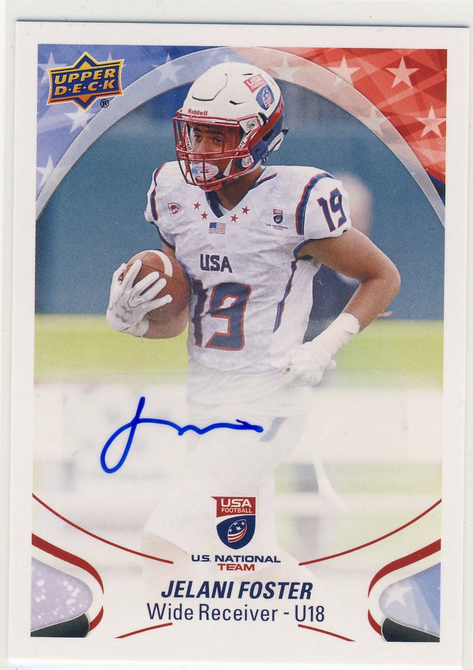 2017 Upper Deck USA Football Jelani Foster #56 - 1 of 1