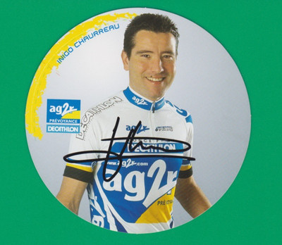 CYCLING cycling card INIGO CHAURREAU AG2R team pension 2003 signed